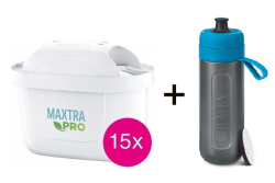 Brita Maxtra PRO Pure Performance 15ks + láhev Active zdarma