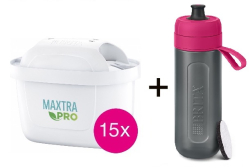 Brita Maxtra PRO Pure Performance 15ks + láhev Active zdarma