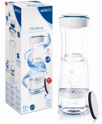Filtrační karafa Brita Fill&Serve Mind bílo-tyrkysová