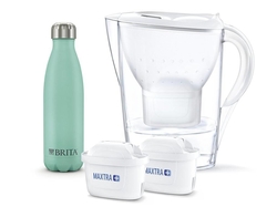 Brita Marella cool bílá + 2 filtry a termolahev 