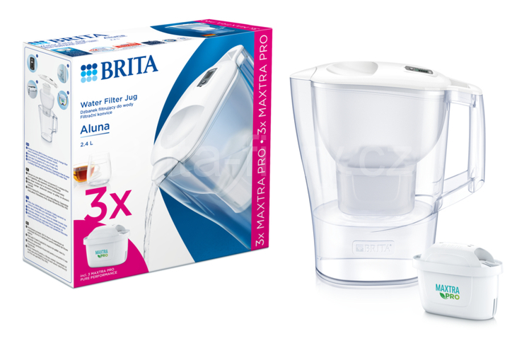 Brita Aluna Cool Memo bílá + 3x Maxtra PRO